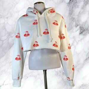 Badwood Cherries N Cream Cropped Hoodie